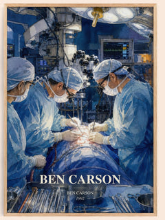 Ben Carson watercolour book poster by Ben Carson – framed literary art print