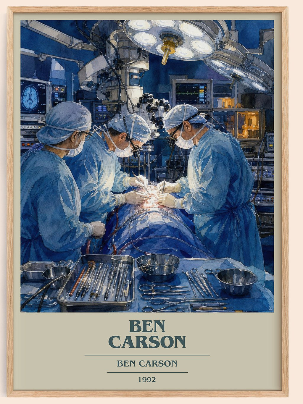 Ben Carson book cover book poster by Ben Carson – framed literary art print