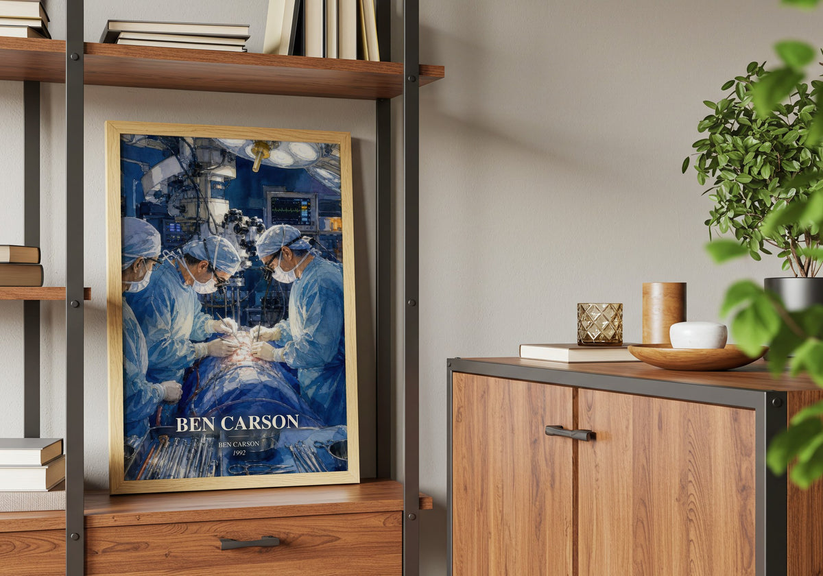 Ben Carson book watercolour illustration paper finish options – matte satin gloss