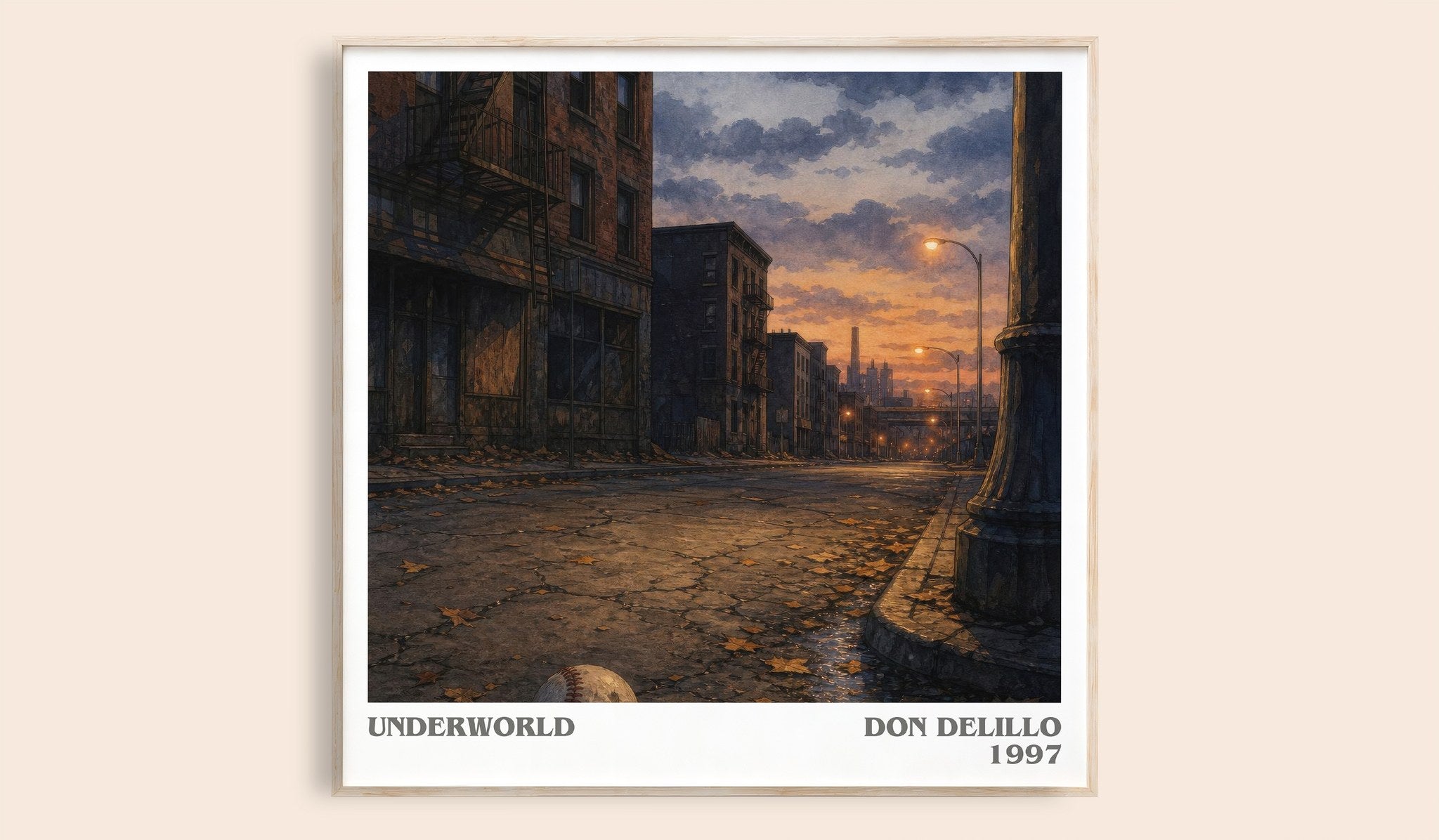 Underworld Literary Art Print by Don DeLillo