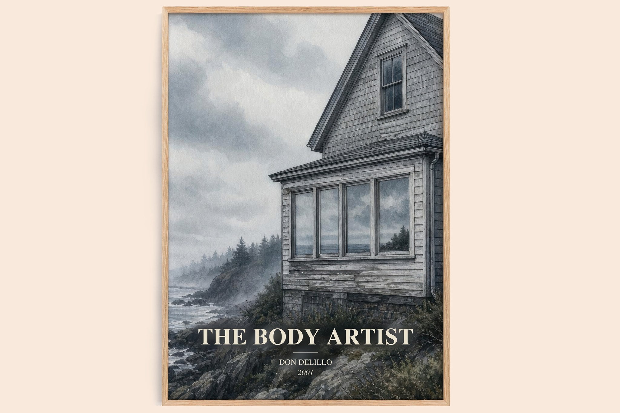The Body Artist Book Watercolour Illustration by Don DeLillo