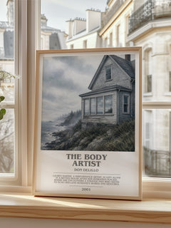 The Body Artist bookish poster colour and style options – Don DeLillo book art