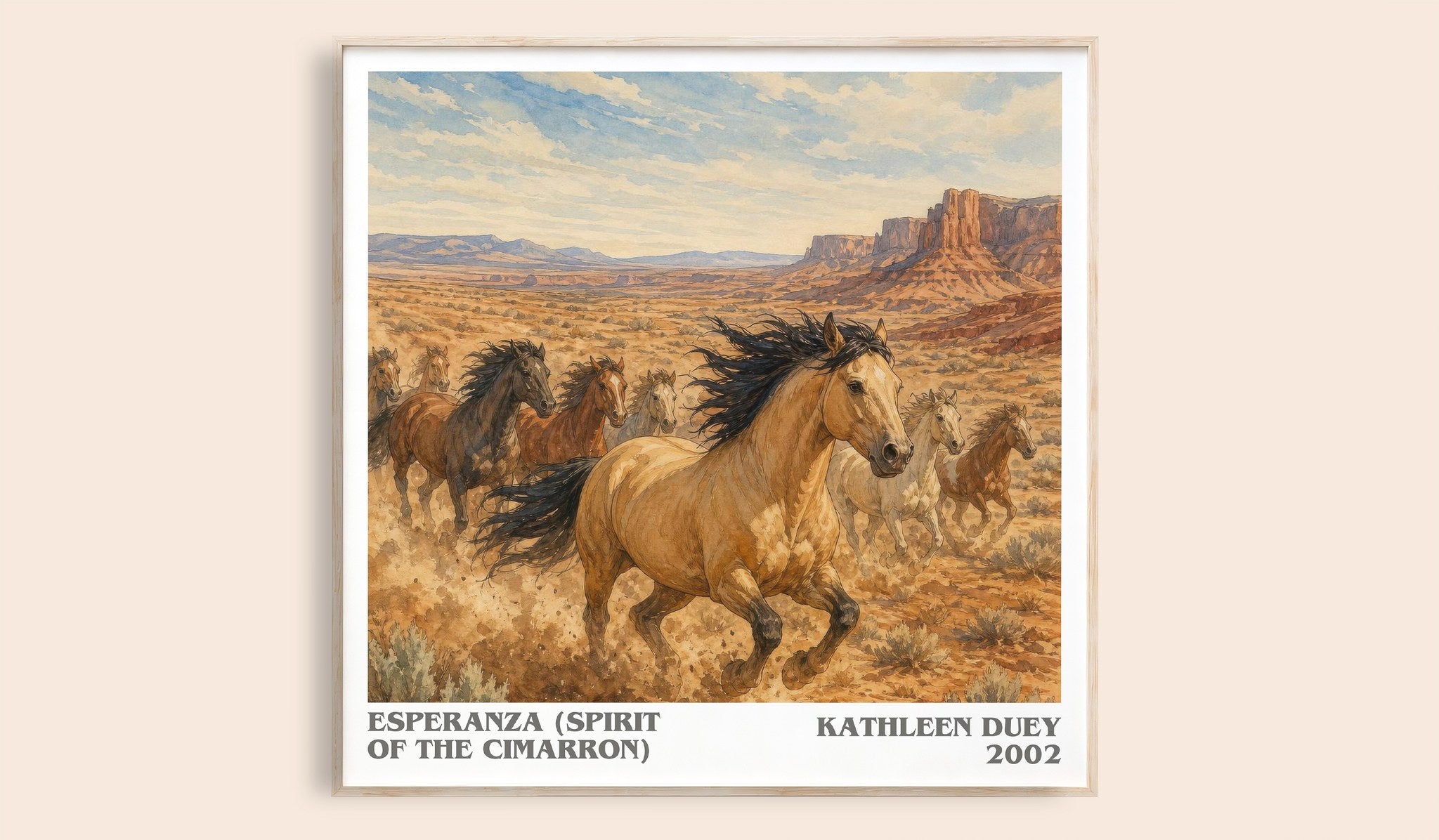 Esperanza (Spirit of the Cimarron) Literary Art Print by Kathleen Duey