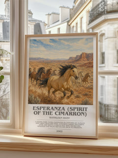 Esperanza (Spirit of the Cimarron) bookish poster colour and style options – Kathleen Duey book art