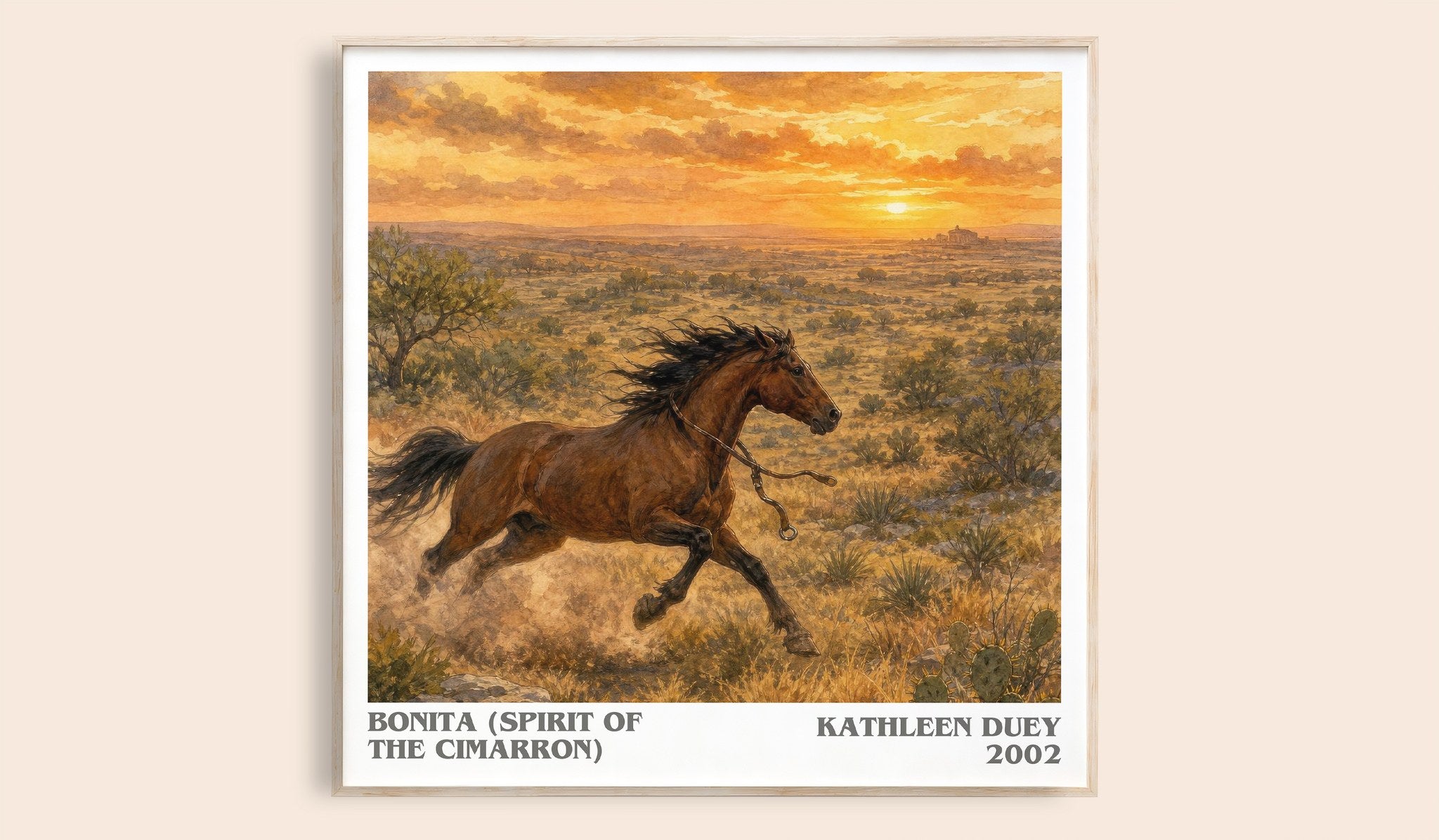 Bonita (Spirit of the Cimarron) Literary Art Print by Kathleen Duey