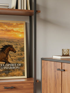 Bonita (Spirit of the Cimarron) book watercolour illustration paper finish options – matte satin gloss
