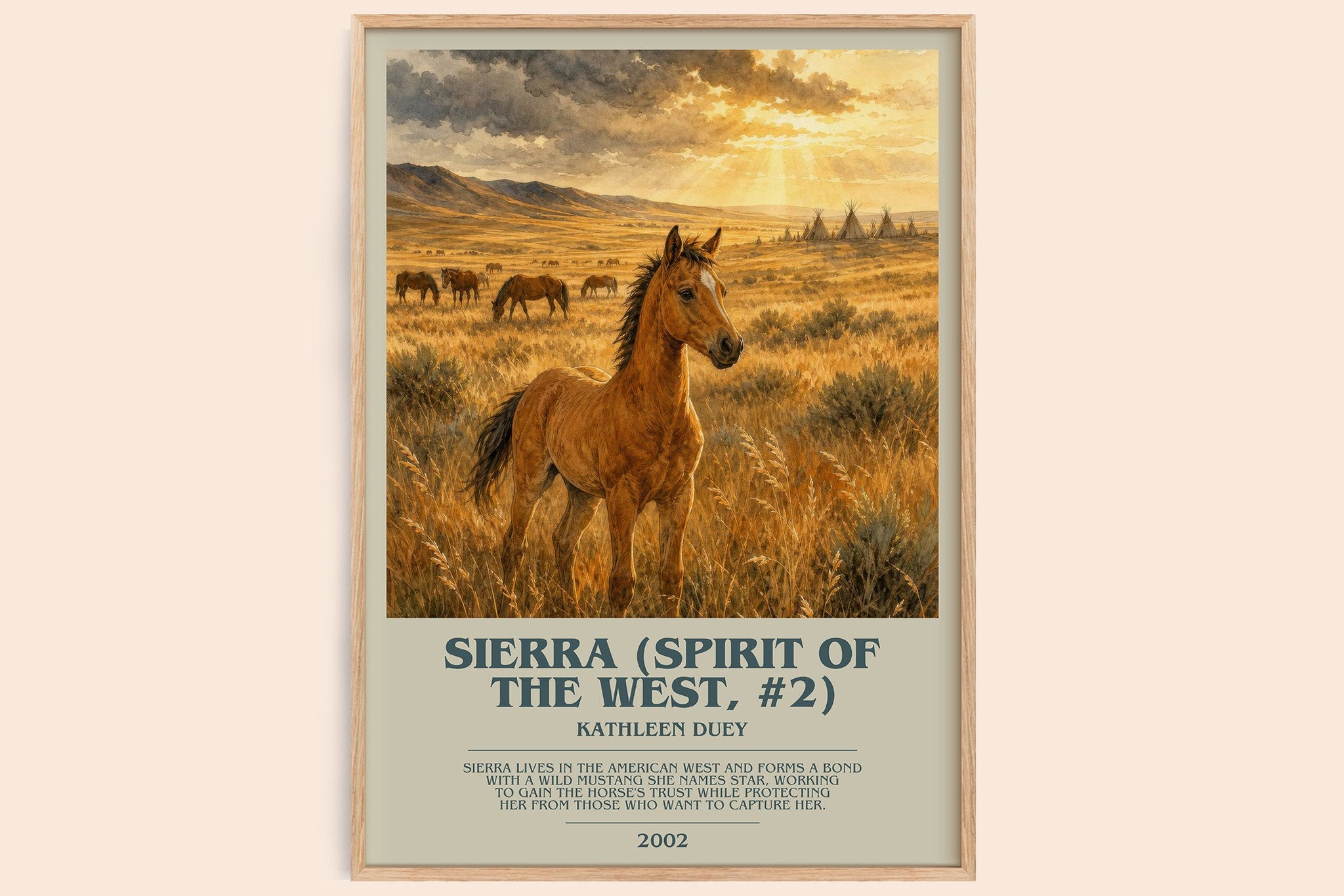 Sierra (Spirit of the West, #2) Bookish Wall Art by Kathleen Duey