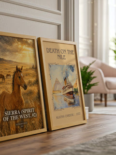 Sierra (Spirit of the West, #2) watercolour print framed by window – literary home decor