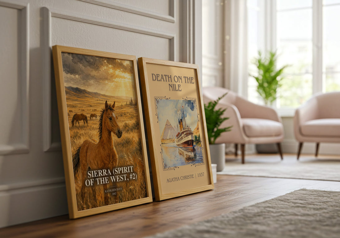 Sierra (Spirit of the West, #2) watercolour print framed by window – literary home decor