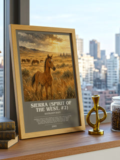 Sierra (Spirit of the West, #2) bookish print framed by window – literary home decor