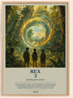 Rex 2 bookish book poster by Kathleen Duey – framed literary art print