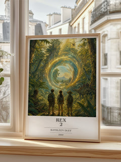 Rex 2 book cover poster colour and style options – Kathleen Duey book art