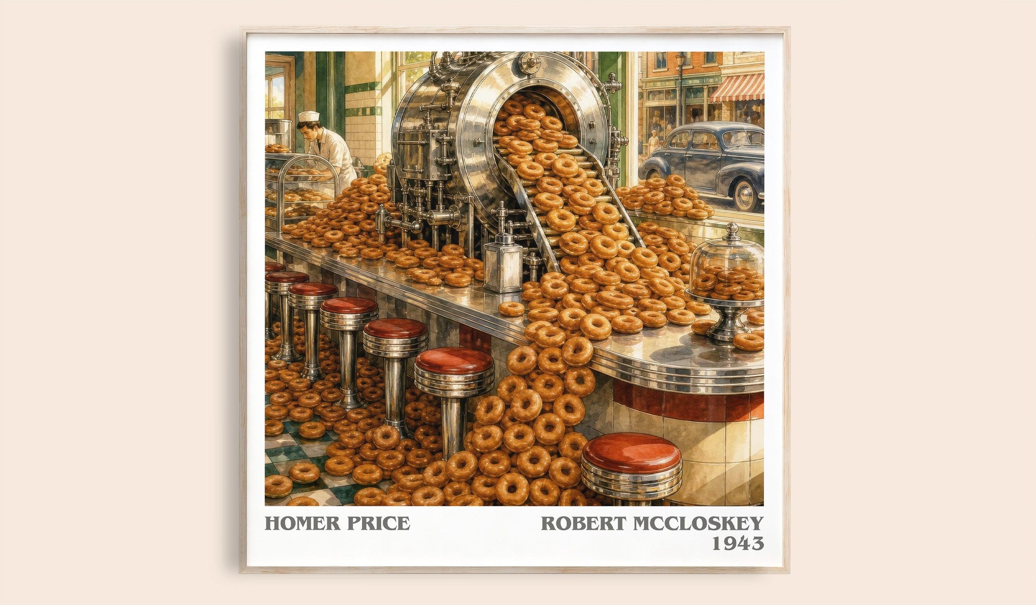 Homer Price Literary Art Print by Robert McCloskey