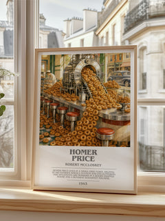Homer Price bookish poster colour and style options – Robert McCloskey book art