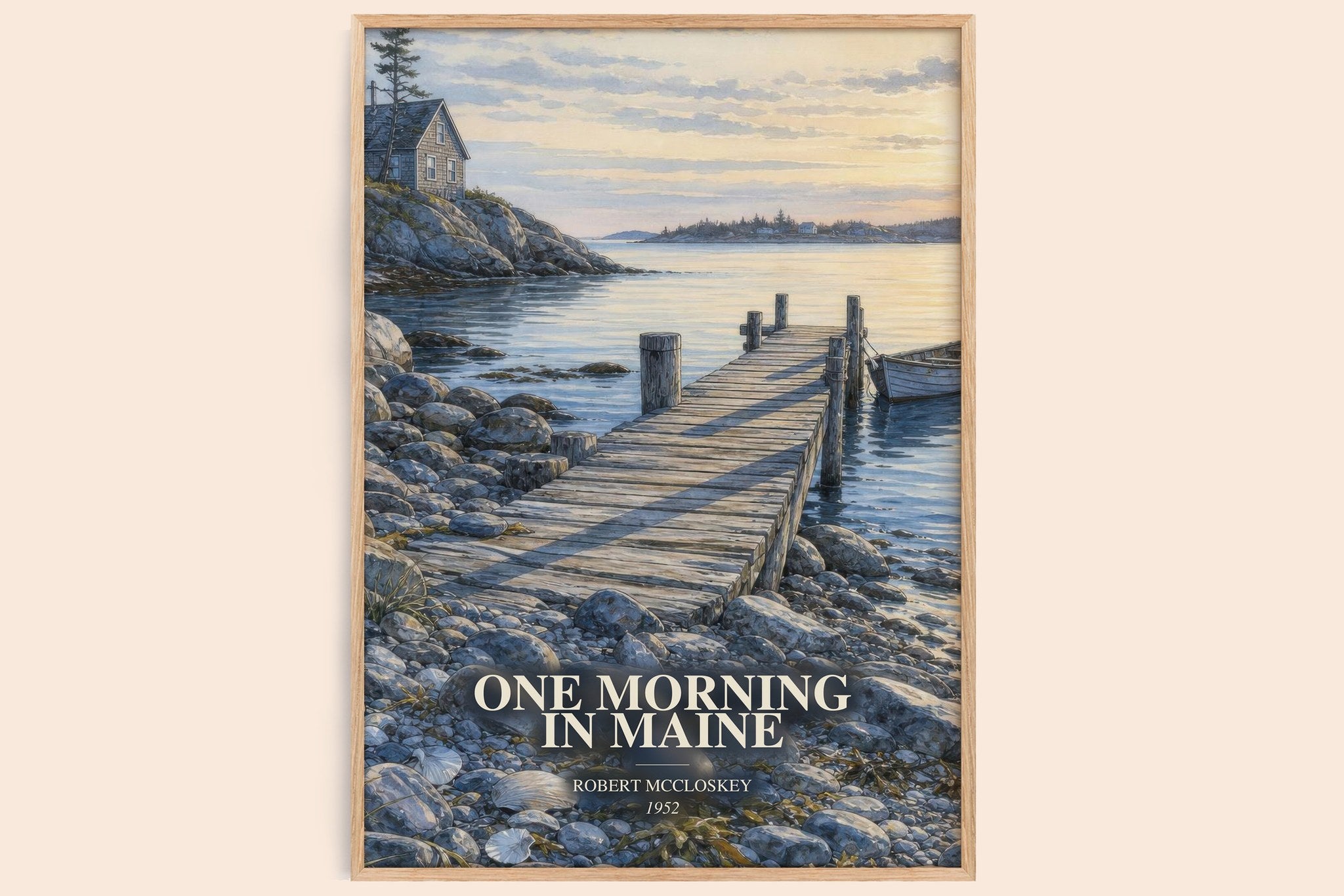 One Morning in Maine Book Watercolour Illustration by Robert McCloskey