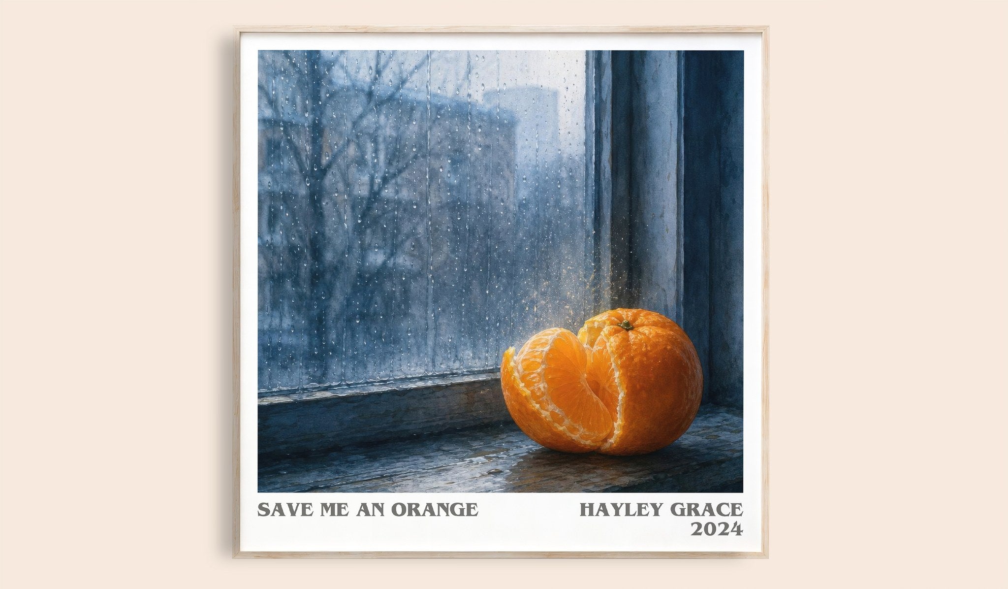 Save me an orange Literary Art Print by Hayley Grace