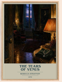 The Tears of Venus book cover book poster by Rebecca Stratton – framed literary art print