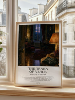 The Tears of Venus bookish poster colour and style options – Rebecca Stratton book art