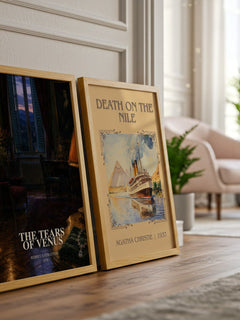 The Tears of Venus watercolour print framed by window – literary home decor