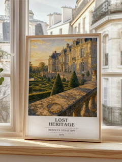 Lost heritage book cover poster colour and style options – Rebecca Stratton book art