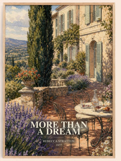 More Than a Dream watercolour book poster by Rebecca Stratton – framed literary art print