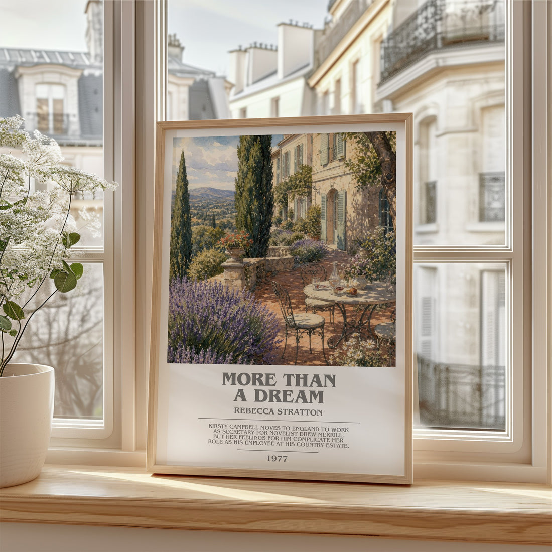 More Than a Dream bookish poster colour and style options – Rebecca Stratton book art