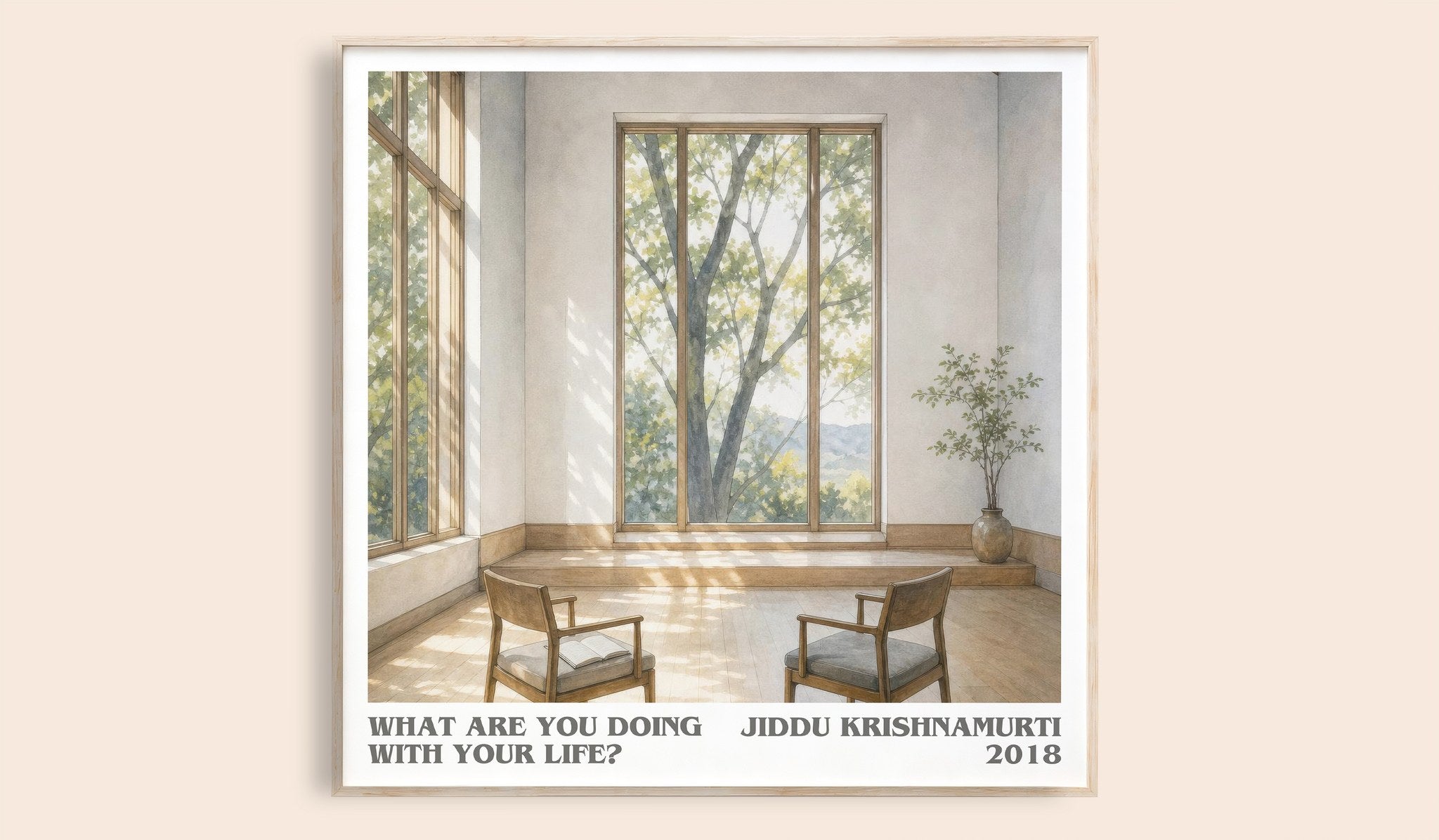 What Are You Doing with Your Life? Literary Art Print by Jiddu Krishnamurti