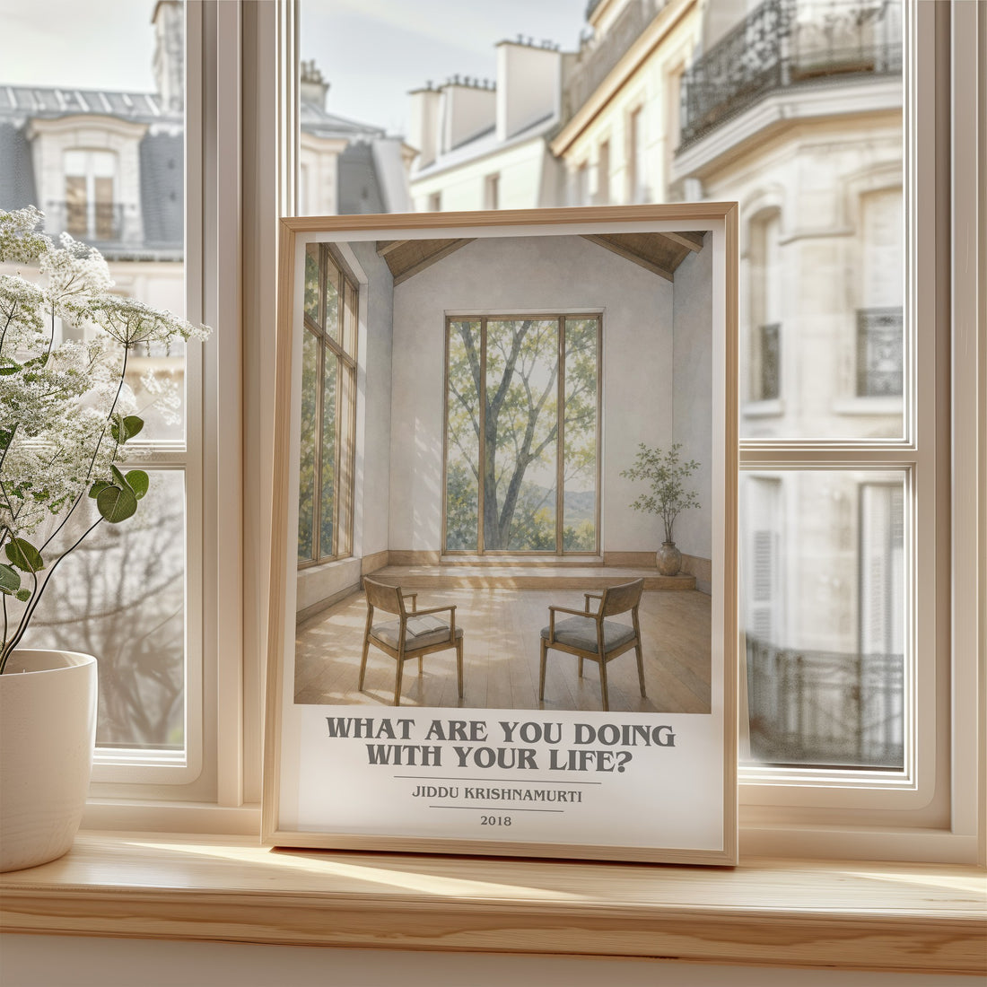 What Are You Doing with Your Life? book cover poster colour and style options – Jiddu Krishnamurti book art
