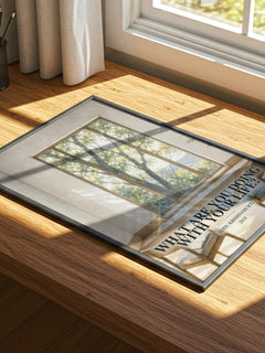 What Are You Doing with Your Life? watercolour book poster framed on wall – philosophy wall art