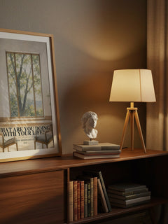 What Are You Doing with Your Life? watercolour print on bookshelf – Jiddu Krishnamurti fan gift
