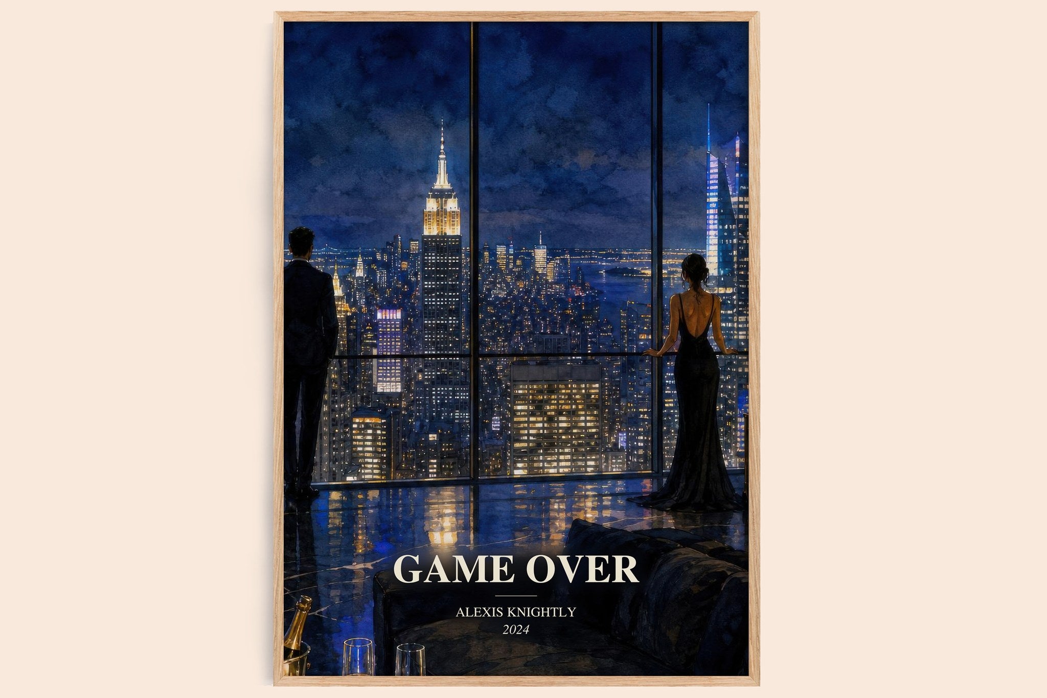 Game Over Book Watercolour Illustration by Alexis Knightly