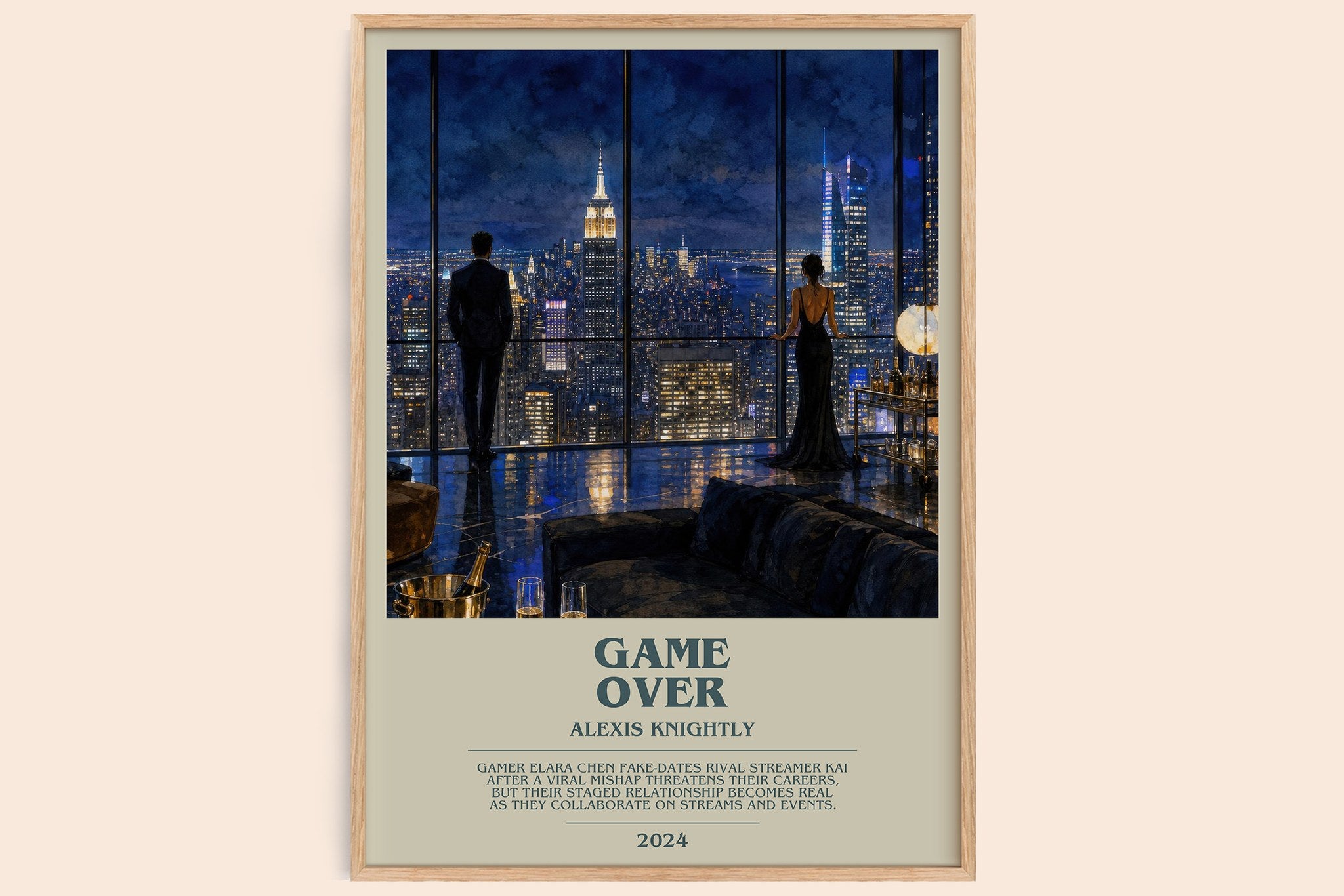 Game Over Bookish Wall Art by Alexis Knightly