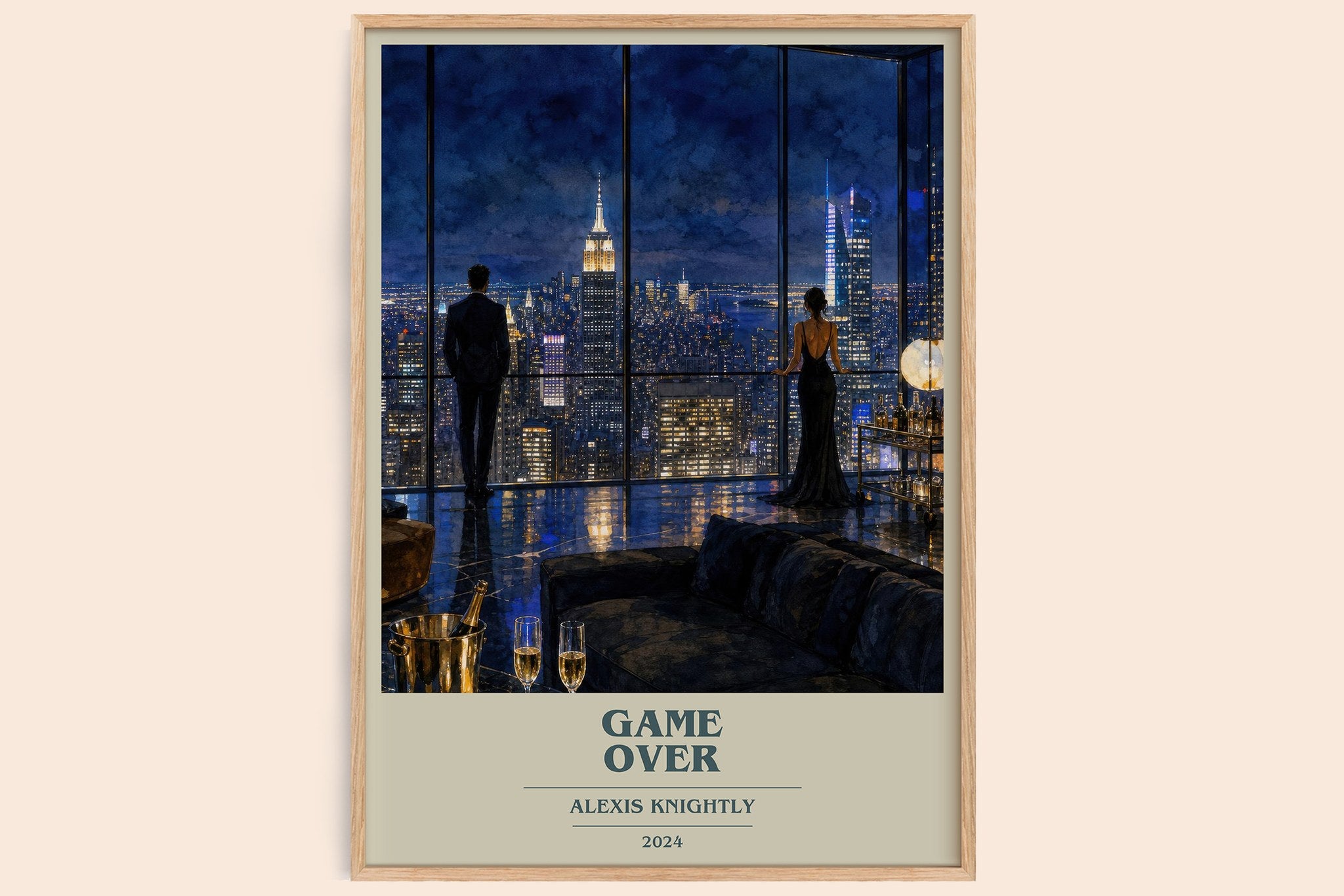 Game Over Book Cover Poster by Alexis Knightly