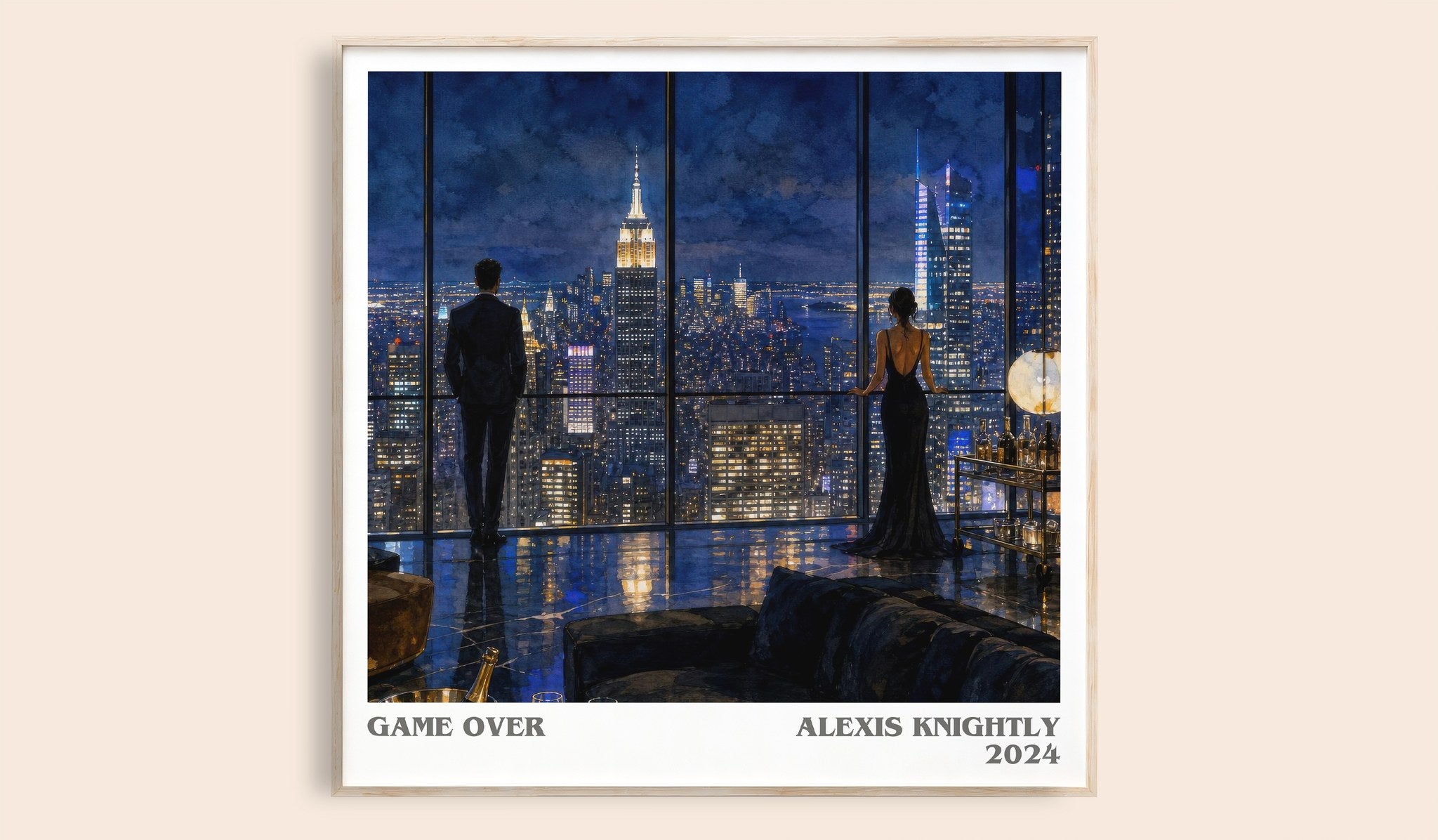 Game Over Literary Art Print by Alexis Knightly