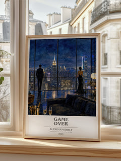 Game Over book cover poster colour and style options – Alexis Knightly book art