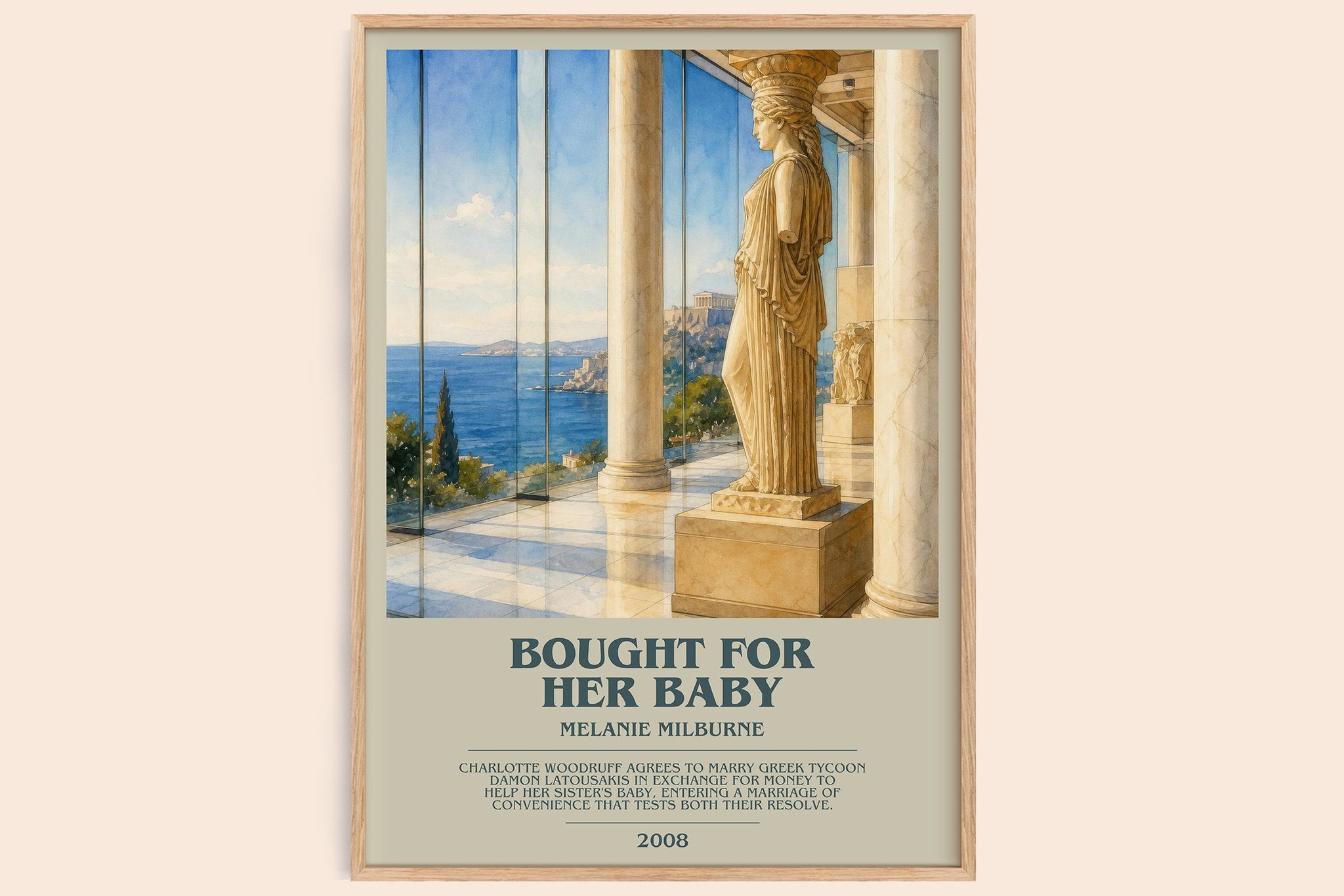 Bought For Her Baby Bookish Wall Art by Melanie Milburne