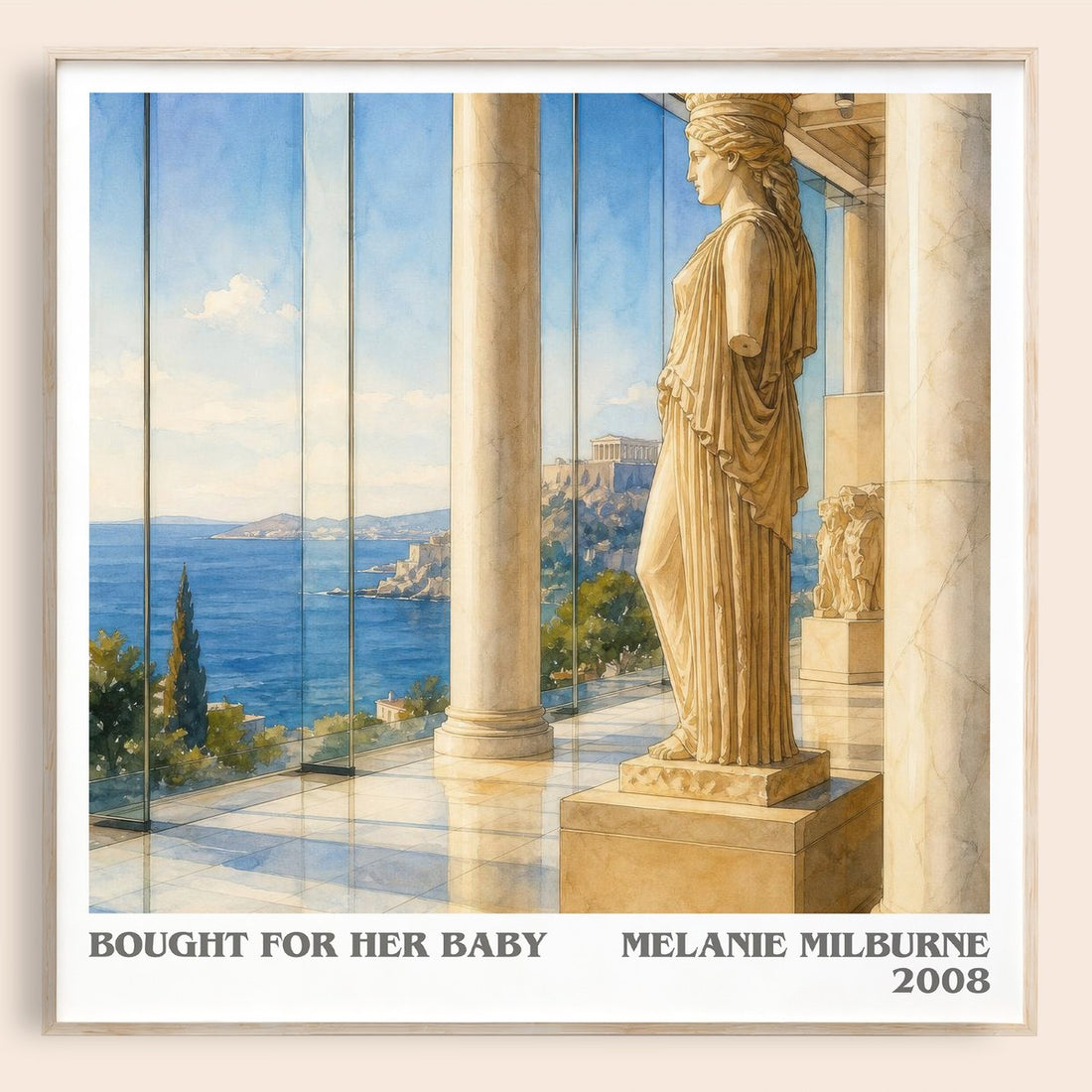 Bought For Her Baby literary book poster by Melanie Milburne – framed literary art print