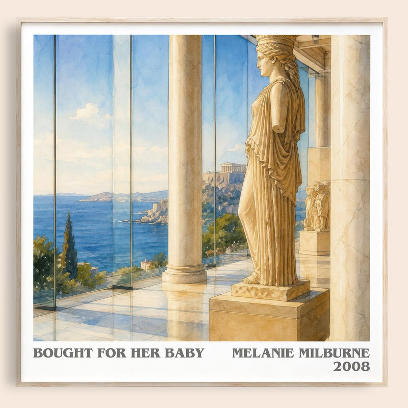 Bought For Her Baby literary book poster by Melanie Milburne – framed literary art print