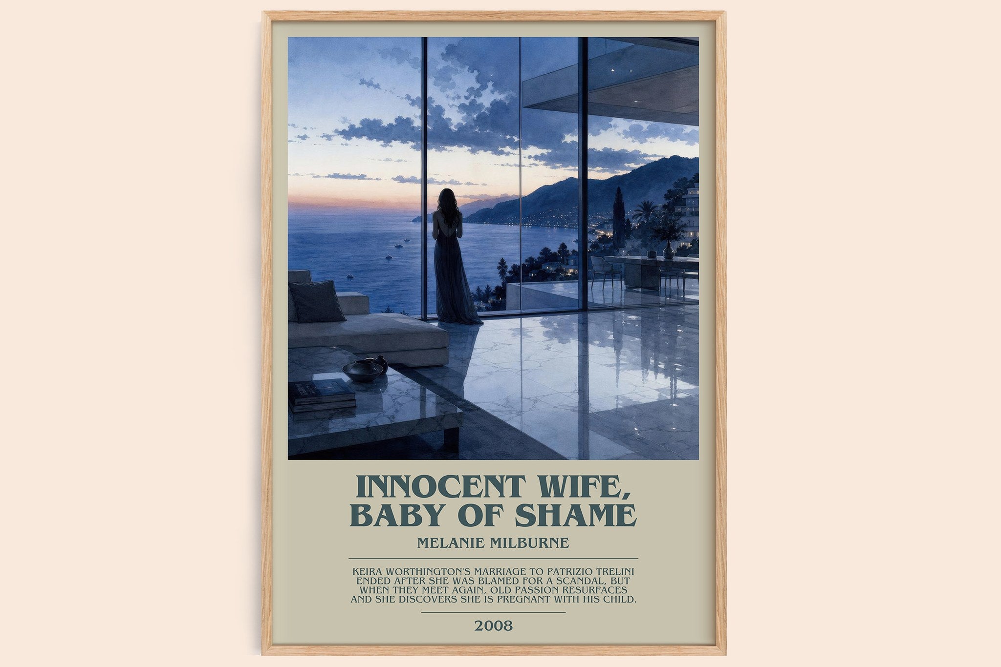 Innocent Wife, Baby of Shame Bookish Wall Art by Melanie Milburne