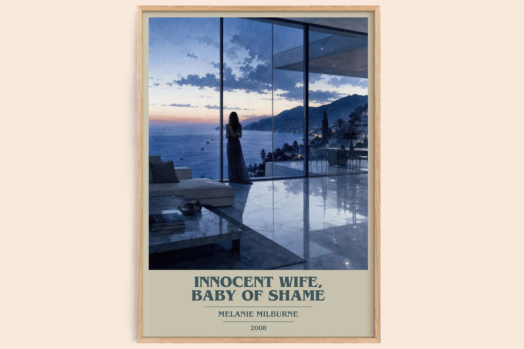 Innocent Wife, Baby of Shame Book Cover Poster by Melanie Milburne