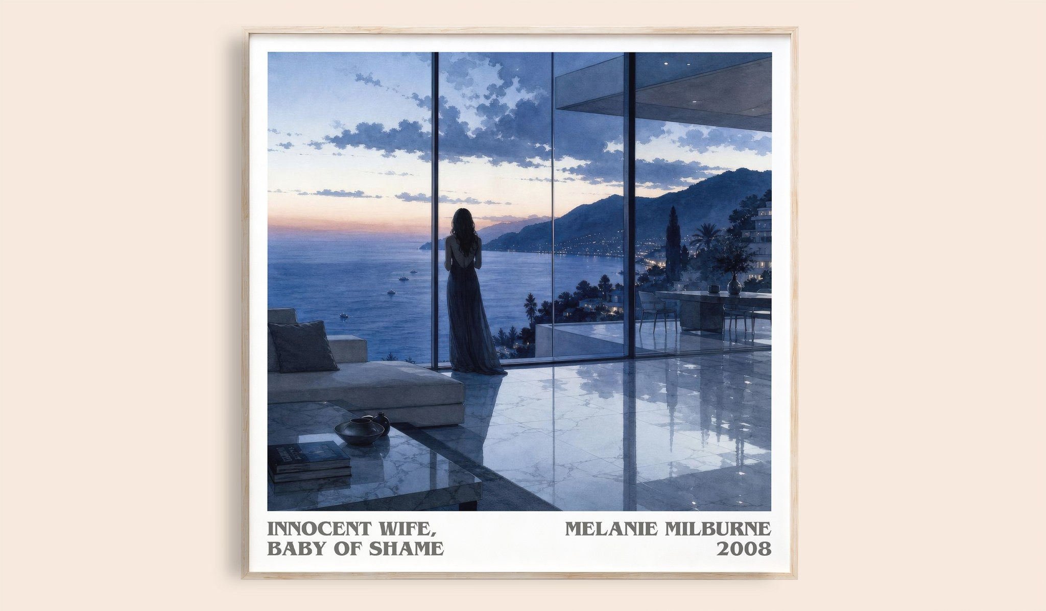 Innocent Wife, Baby of Shame Literary Art Print by Melanie Milburne