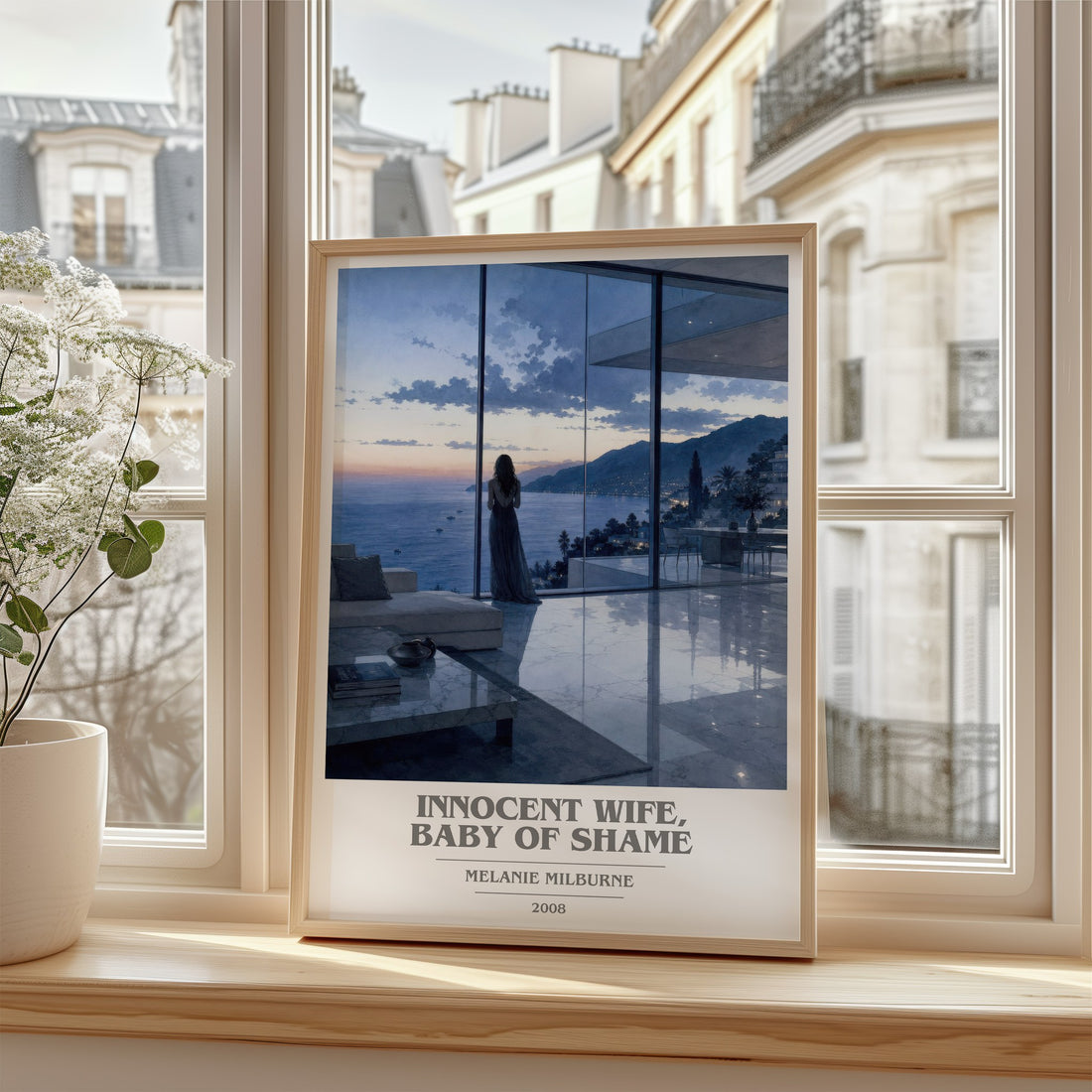 Innocent Wife, Baby of Shame book cover poster colour and style options – Melanie Milburne book art