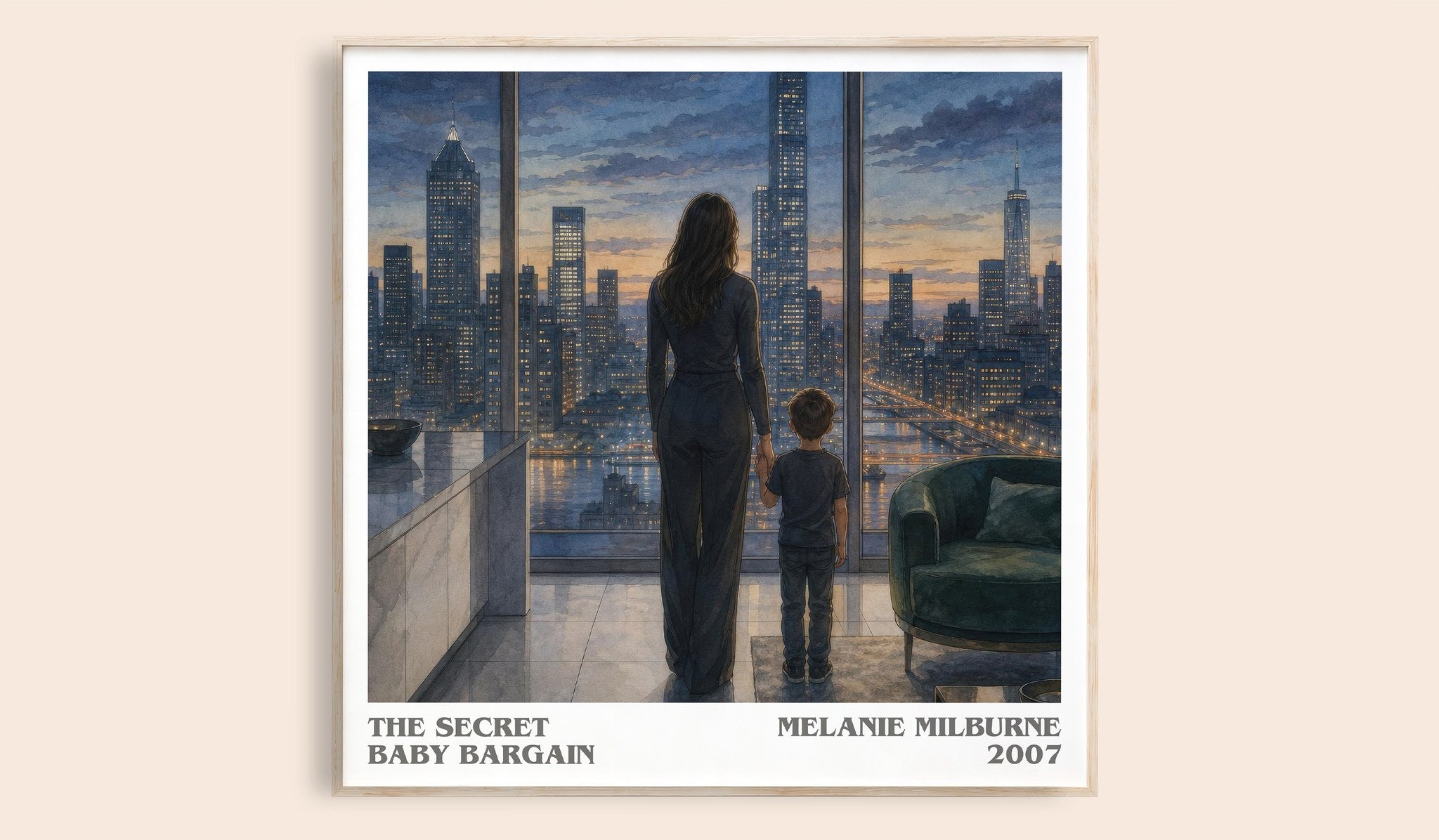 The Secret Baby Bargain Literary Art Print by Melanie Milburne