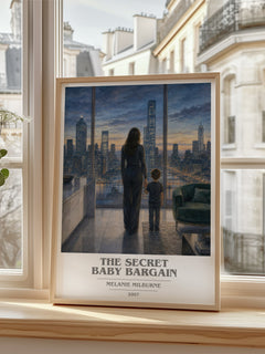 The Secret Baby Bargain book cover poster colour and style options – Melanie Milburne book art