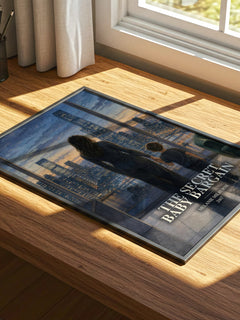 The Secret Baby Bargain watercolour book poster framed on wall – romance wall art