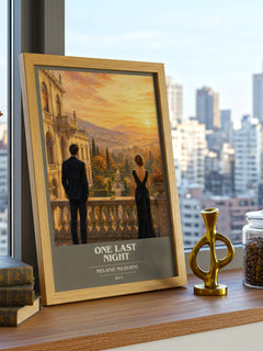 One Last Night book cover poster colour and style options – Melanie Milburne book art