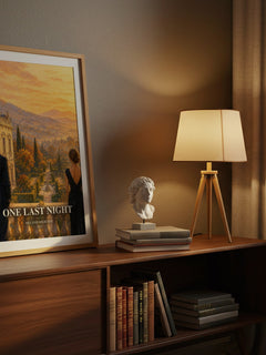 One Last Night watercolour print on bookshelf – Melanie Milburne fan gift
