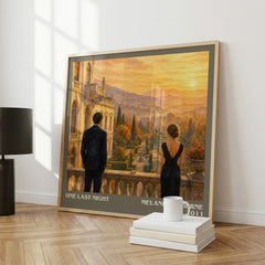 One Last Night literary art print colour and style options – Melanie Milburne book art