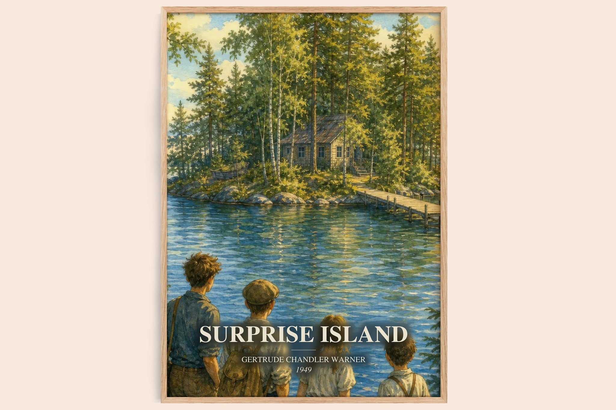 Surprise Island Book Watercolour Illustration by G. Warner