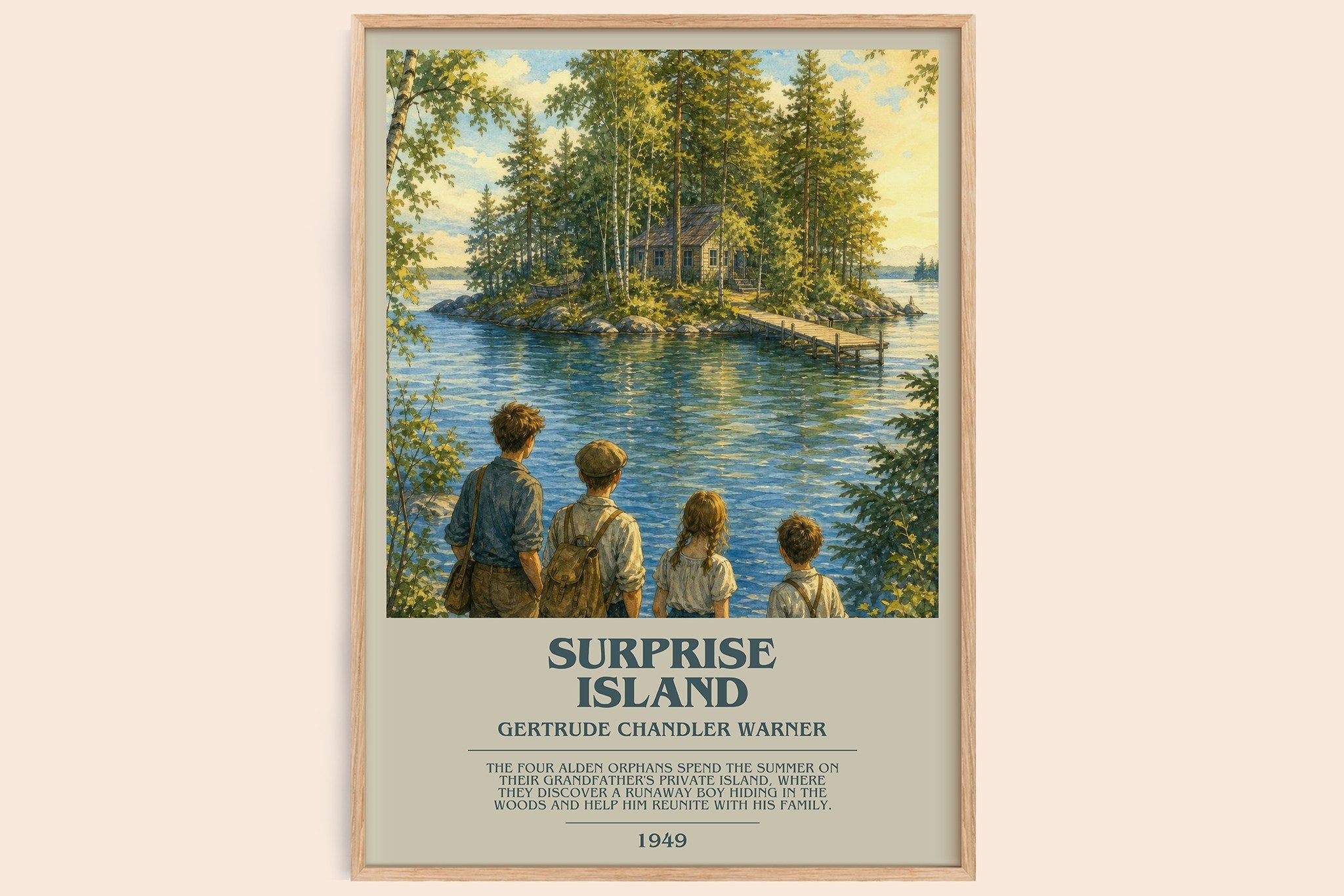 Surprise Island Bookish Wall Art by Gertrude Chandler Warner